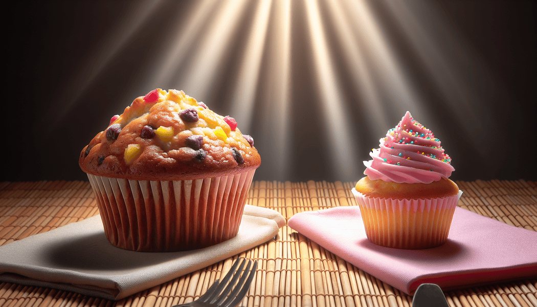 Backtechniken: Einfluss auf Textur und Form -  Muffin vs Cupcake: Ein süßer Schlagabtausch